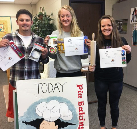 2nd Semester Winners, Becca, Austin, and Summer